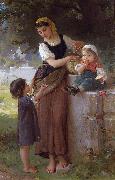Emile Munier May I Have One Too Sweden oil painting artist